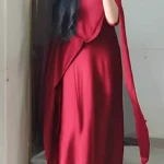 Chiffon Cape Gown